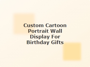 Personalized Cartoon Wall Art for Birthday Celebrations