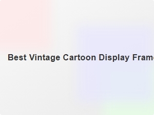 Elevate Your 1980s Nostalgia with Vintage Cartoon Display Frames